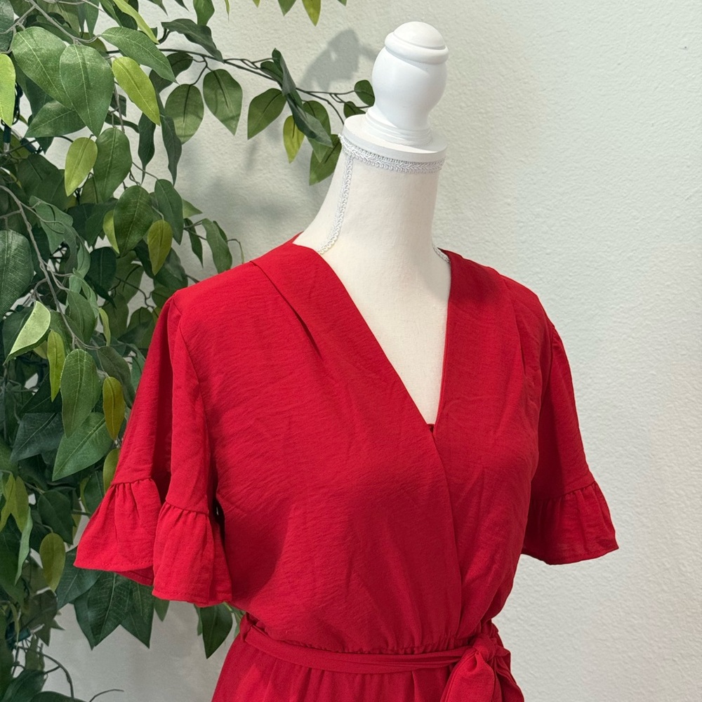 Fraiche by J Red Dress - Picture 2 of 6